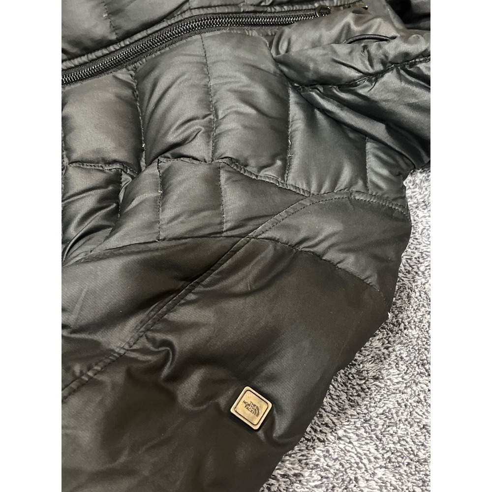 The North Face Womens 600 Down Puffer Jacket Black Quilted Hooded Small S/P - Picture 15 of 16